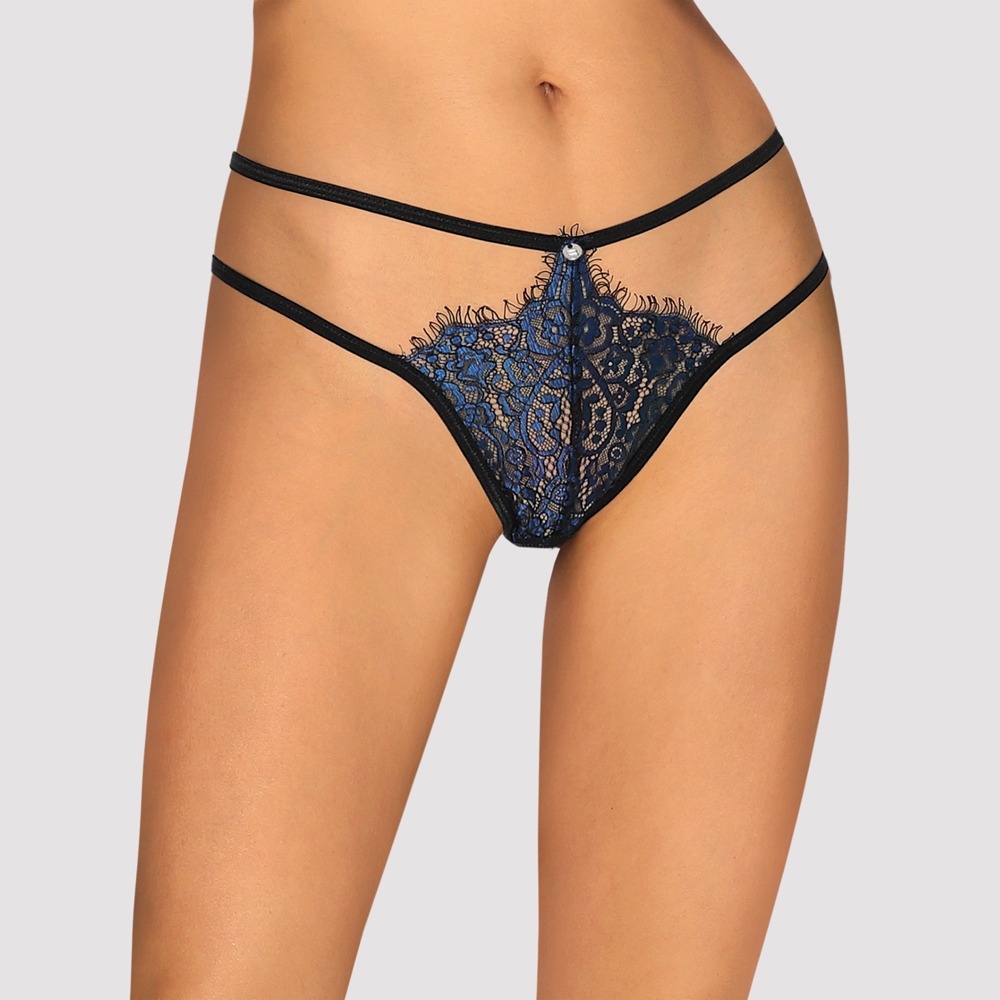 OBS Tanga L/XL - String von Obsessive blau