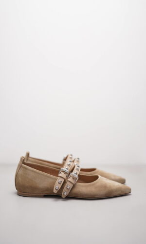 NIKA – Hellbraun Veloursleder
