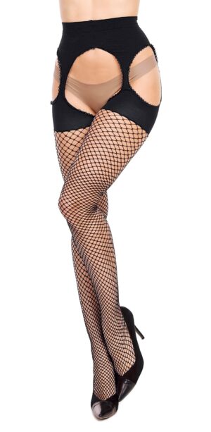 Glamory Mesh Ouvert Netzstrumpfhose | Farbe: Black | Größe: 40-42