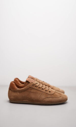DROP – Hellbraun Veloursleder