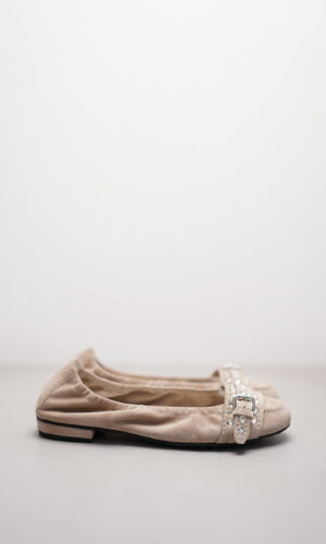 MALU – Beige Veloursleder