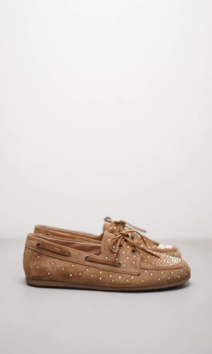 DROP – Hellbraun Veloursleder
