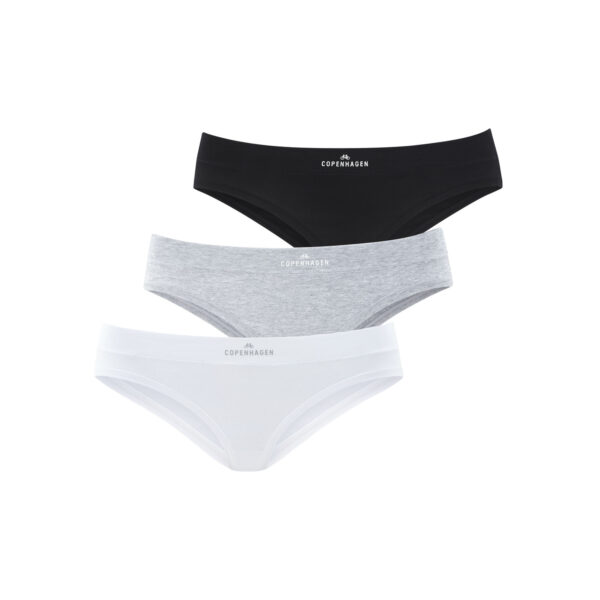 COPENHAGEN STUDIOS Bikinislip Damen schwarz, weiß, grau meliert Gr.S (36)