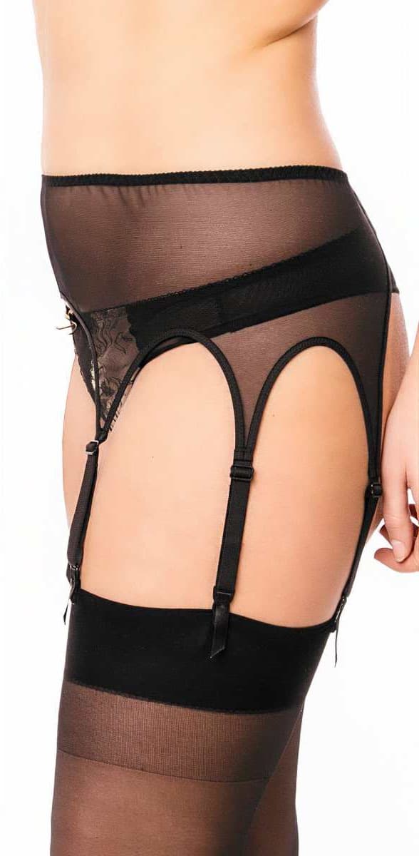 Glamory Garter Belt Strumpfgürtel | Farbe: Black | Größe: 52-54