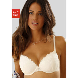 LASCANA Push-up-BH Damen creme Gr.70C