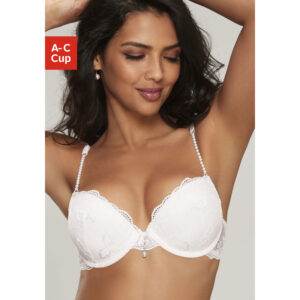 LASCANA Push-up-BH Damen creme Gr.70C
