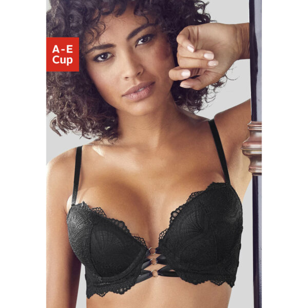 LASCANA Push-up-BH Damen schwarz Gr.75C