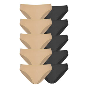 PETITE FLEUR Bikinislip Damen beige, schwarz Gr.40/42