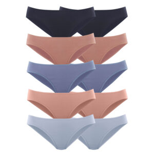 PETITE FLEUR Bikinislip Damen blau, apricot mix Gr.40/42