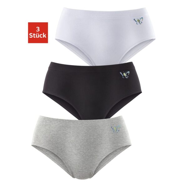 PETITE FLEUR Formslip Damen grau-meliert, weiß, schwarz Gr.44/46