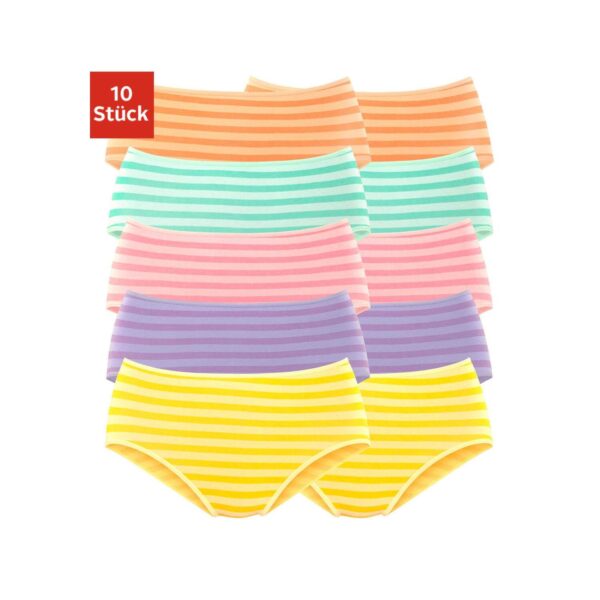 PETITE FLEUR Hüftslip Damen lila, gelb, grün, orange, rosa Gr.44/46