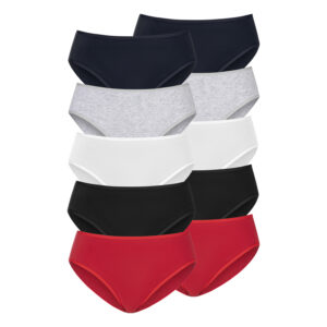 PETITE FLEUR Jazz-Pants Slips Damen rot, schwarz, weiß, grau-meliert, navy Gr.48/50