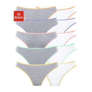 PETITE FLEUR String Damen grau-meliert, weiß Gr.44/46