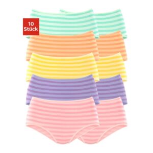 PETITE FLEUR Taillenslip Damen grün, orange, gelb, lila, rosa Gr.48/50