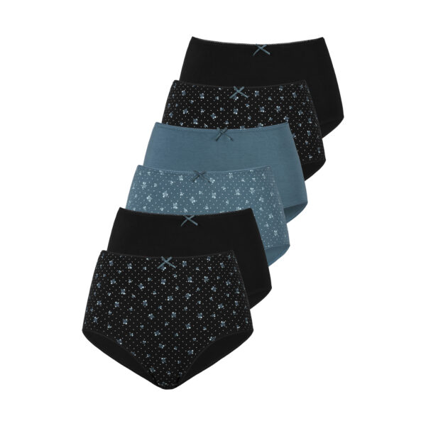 PETITE FLEUR Taillenslip Damen schwarz, petrol Gr.40/42