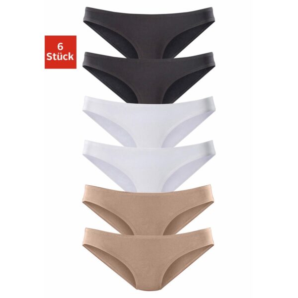 VIVANCE ACTIVE Bikinislip Damen beige, schwarz, weiß Gr.32/34