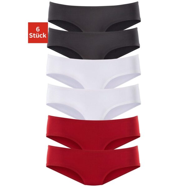 VIVANCE ACTIVE Hipster Damen rot, schwarz, weiß Gr.32/34