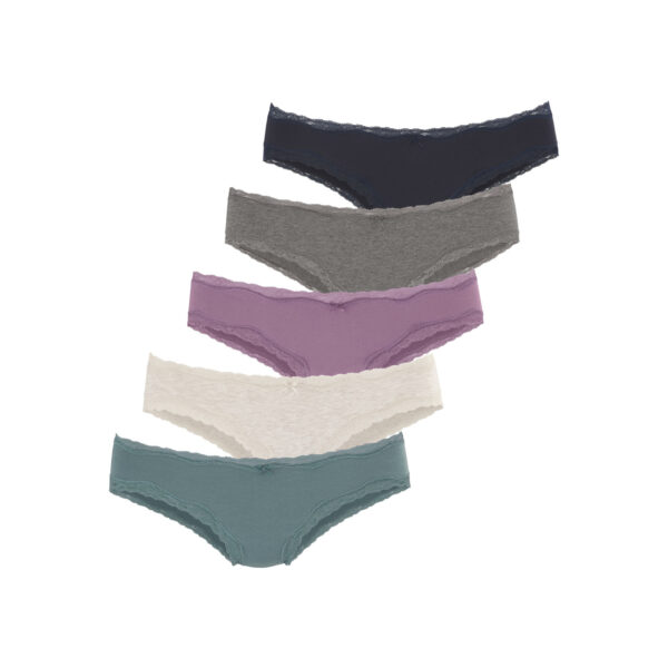 VIVANCE Brasilslip Damen anthrazit meliert, beige meliert, flieder, eukalyptus, navy Gr.44/46