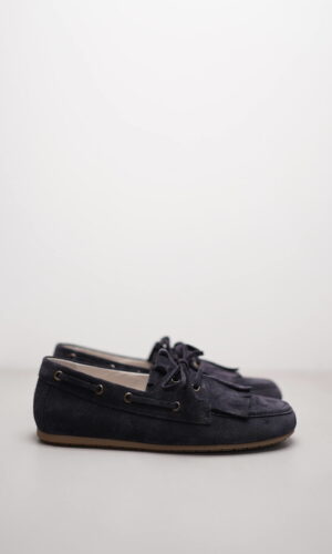 DROP – Blau Veloursleder