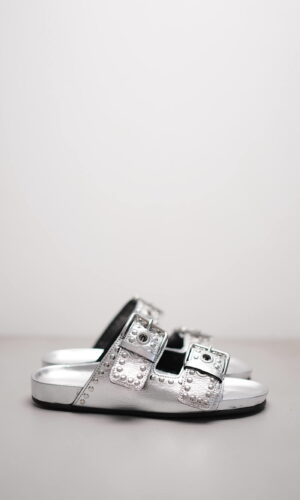 LOVE – Silber Lammleder mit Metallic Effekt