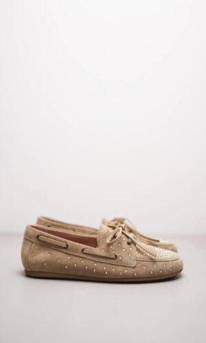 DROP – Hellbraun Veloursleder