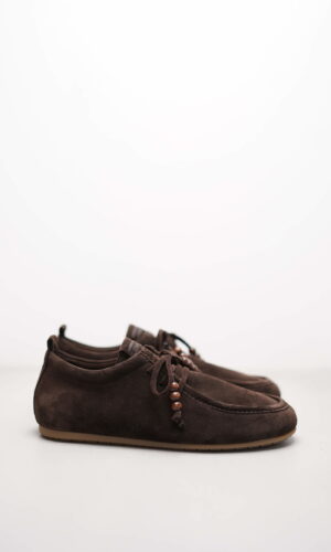 DROP – Dunkelbraun Veloursleder