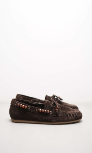 DROP – Dunkelbraun Veloursleder