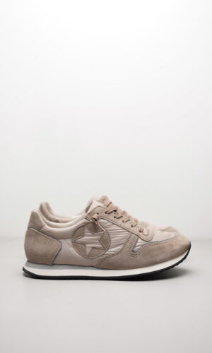 TRAINER – Taupe Samtziegenleder