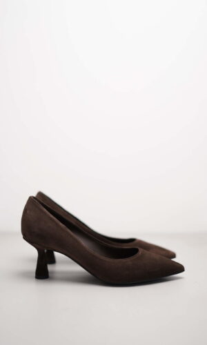 BELLA – Dunkelbraun Veloursleder