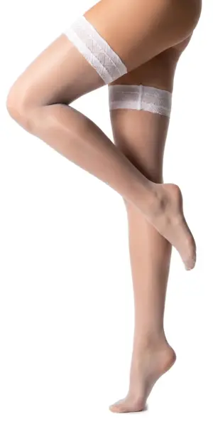 Glamory Allure 20 halterlose Strümpfe | Farbe: White | Größe: 48-50