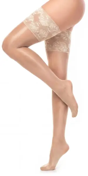 Glamory Comfort 20 halterlose Strümpfe | Farbe: Champagne | Größe: 56-58
