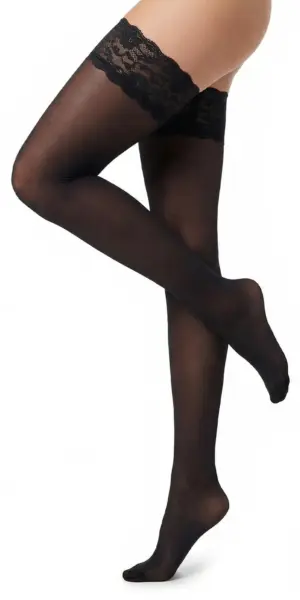 Glamory Micro 60 halterlose Strümpfe | Farbe: Black | Größe: 40-42