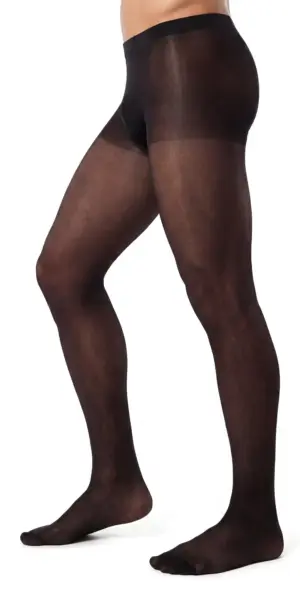 Glamory Support 40 Herrenstützstrumpfhose | Farbe: Black | Größe: 52-54