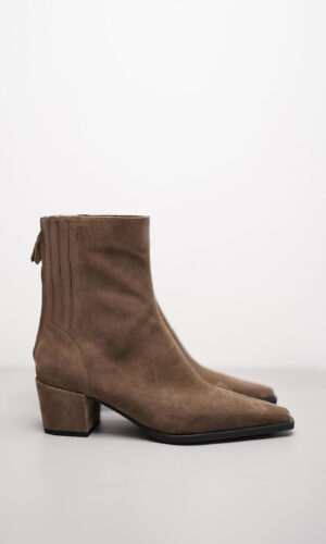 ZURI – Taupe Veloursleder