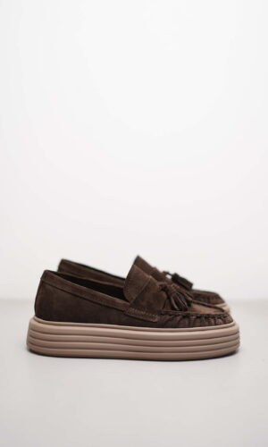LILO – Dunkelbraun Veloursleder