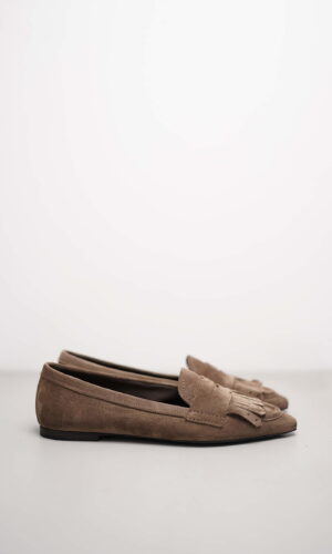 NIKA – Braun Veloursleder
