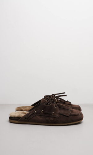 DROP – Dunkelbraun Veloursleder