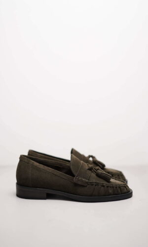 MILL – Oliv Veloursleder