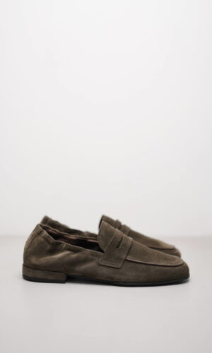 ALVA – Oliv Veloursleder