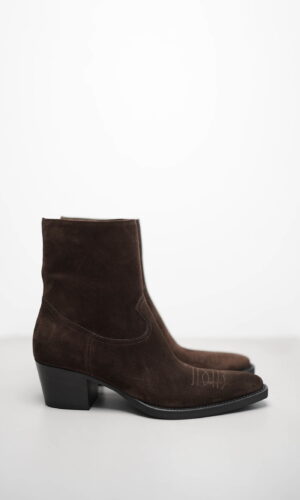 MARTA – Dunkelbraun Veloursleder