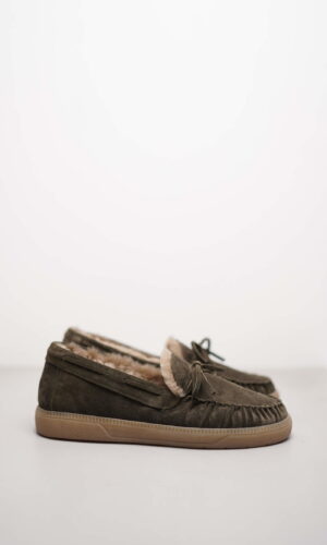 POP – Oliv Veloursleder