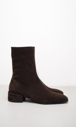 ELINA – Dunkelbraun Veloursleder