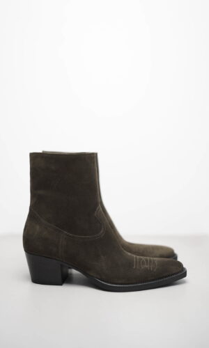 MARTA – Oliv Veloursleder
