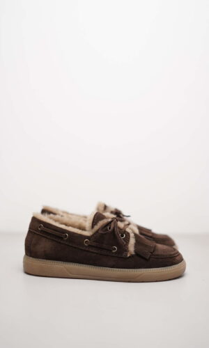 POP – Dunkelbraun Veloursleder