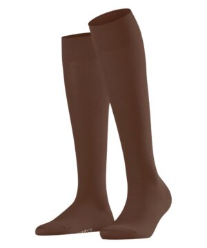 Dames Cotton Touch kniekousen - cappucino - 39-42