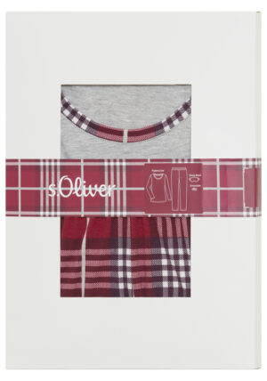 S.OLIVER Damen Schlafanzug rot